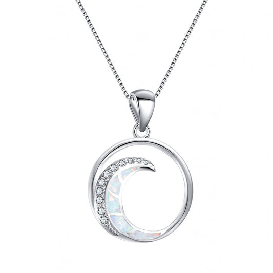 Moon-Shaped Pendent