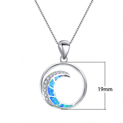 Moon-Shaped Pendent