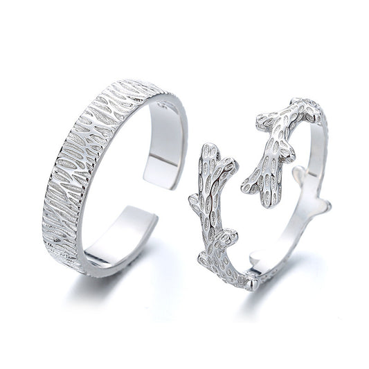 Tree And Vine Couple Rings