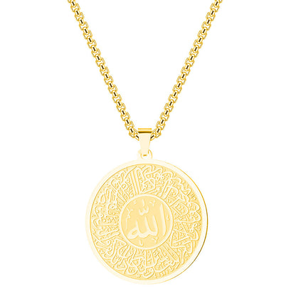 Men Calligraphy Necklace Jewellery