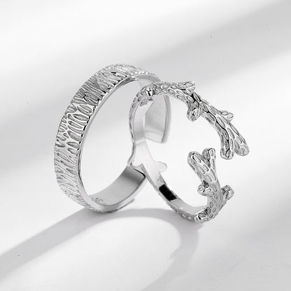 Tree And Vine Couple Rings
